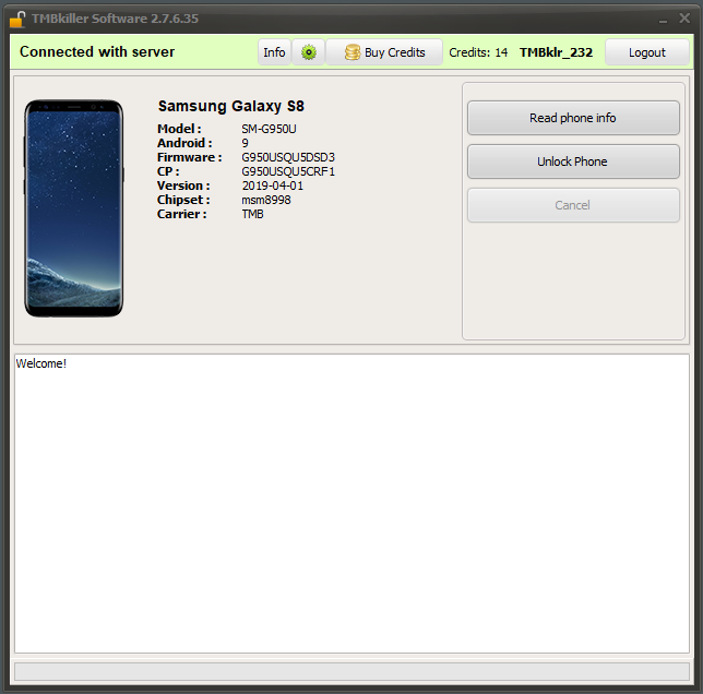 Tmbkiller Unlock Lg And Samsung Instant Refill Existing Account Gsm Unlock Hn